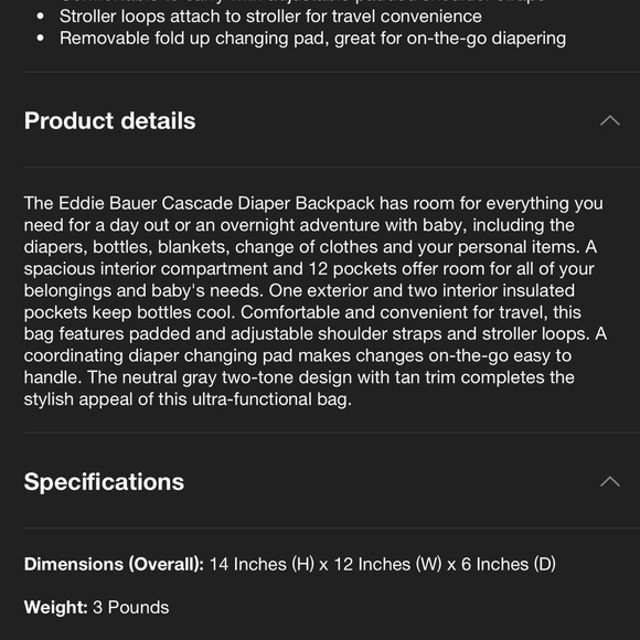 Diaper Backpack - Picture 13 of 13